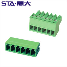 3.81mm fêmea e macho 300v 8A PCB Conector Plug parafuso bloco de terminais de conexão